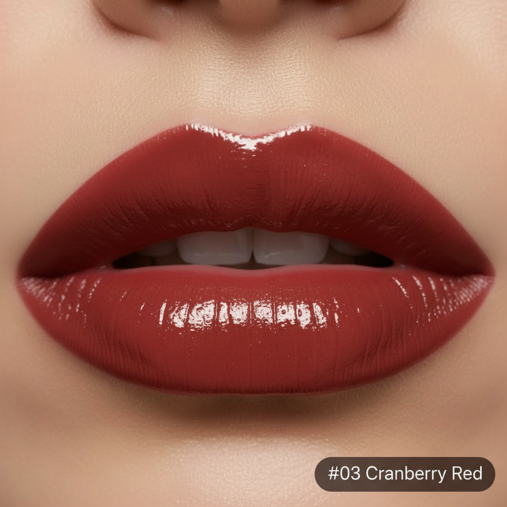 #03 Cranberry Red 唇妆色号图