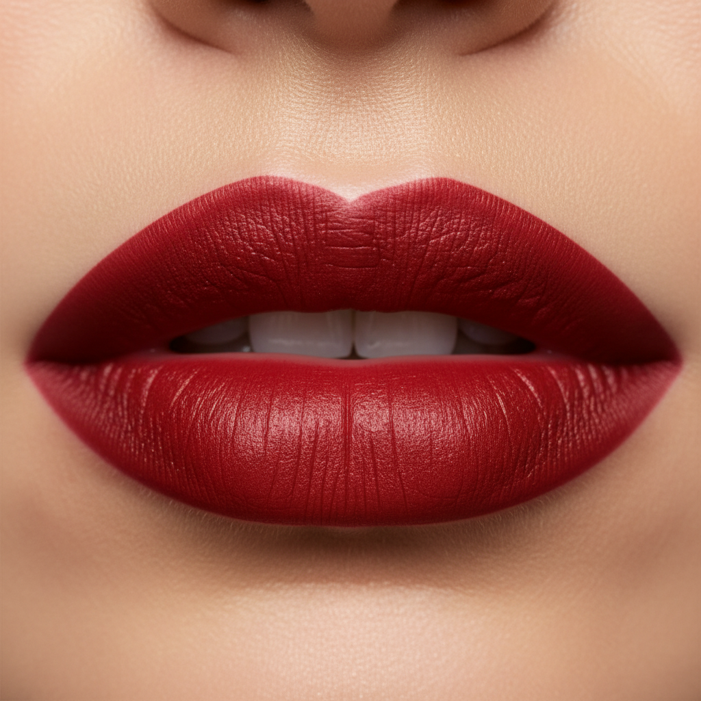#052 Vintage True Red 唇部效果