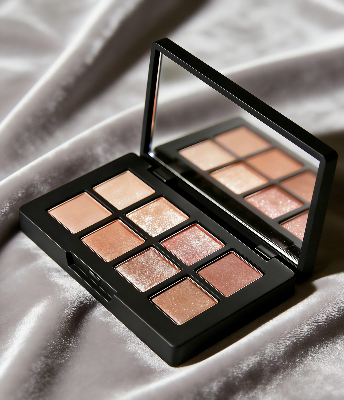 8-Shade Multi-Use Eyeshadow Palette | Matte, Shimmer & Glitter Finishes