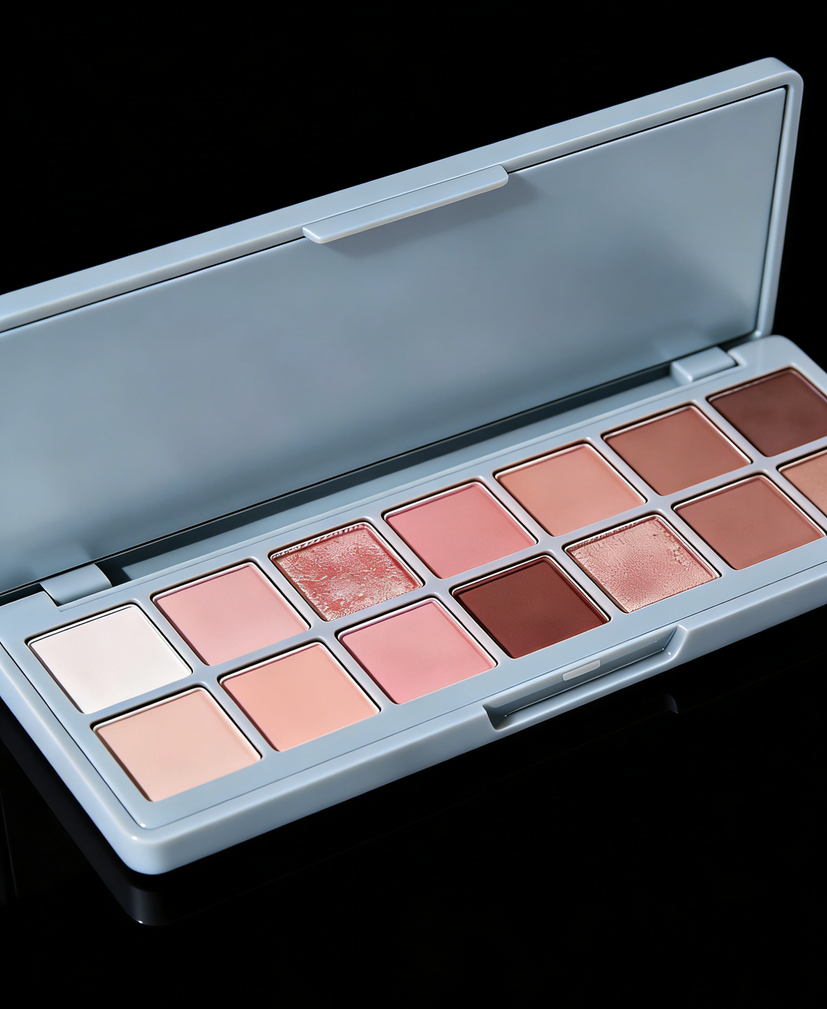 Multi-texture eyeshadow palette, warm brown / pink-purple / cool tones, long-lasting and crease-resistant